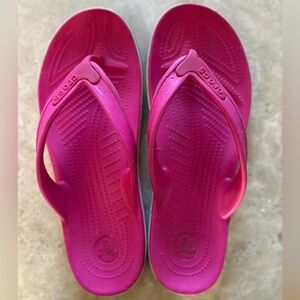 CROCS Vibrant Pink Soles